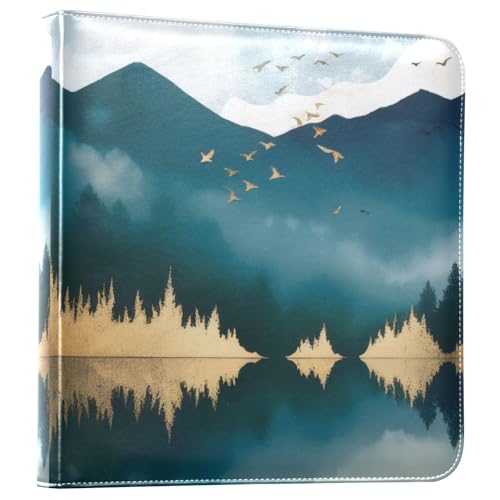 Álbum de fotos autoadhesivo DIY álbum de recortes Bosque dorado de montaña 3 anillos Photo Book 40 páginas 8x10 para memoria miniatura 1