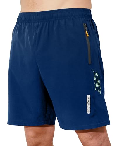cenyoo Sporthose Kurze Herren Sport Shorts mit Reißverschlusstasche Shorts Herren Kurz Schnelltrockende Hosen Herren Laufhose Herren Kurz Leicht Activewear Herren...