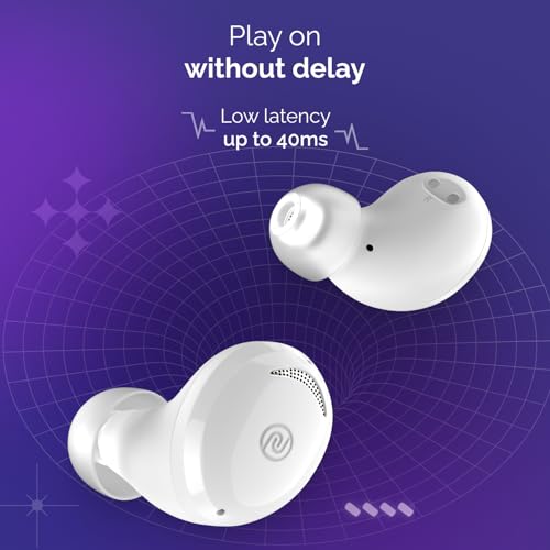Image of Noise Buds Trance in-Ear Truly Wireless Earbuds with 45H of Playtime, Low Latency(up to 40 ms), Instacharge(10 min=200 min), BT v5.3(Snow White)