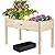 ZSYWODFO 48x24x30in Raised Garden Bed,Elevated Wooden Horticulture Planter Box with Legs Standing Growing Bed for Backyard/Patio/Gardener,210lb Capacity-Natural