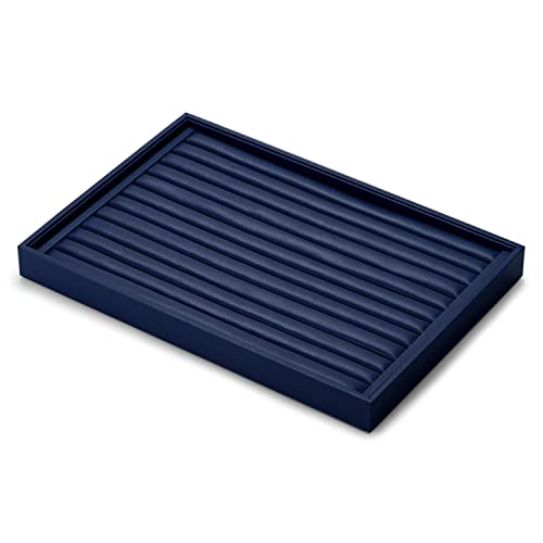 Oirlv PU Leather Jewellery Tray Stackable Ring Tray Jewellery Organiser Tray Jewellery Storage Tray for Stud Earrings Ring Display and Storage - Image 2