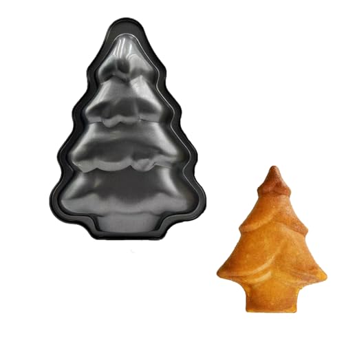 Sadyfon Christmas Tree Shaped Cake Pan Carbon Steel Cake Decorating Mould Baking Pans Tins Bakeware