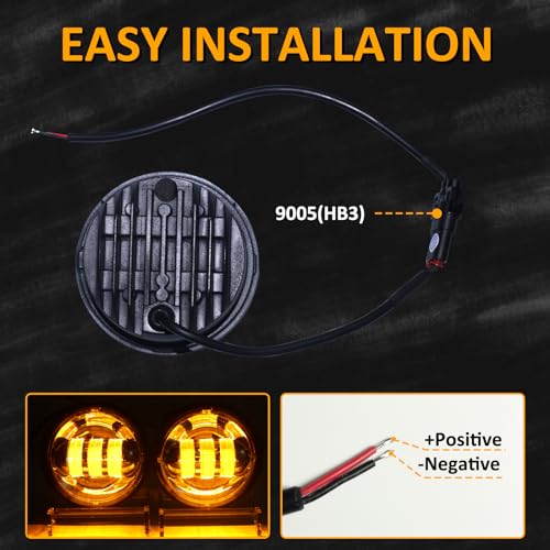 RoadandLord 4.5 Inch LED Fog Lights