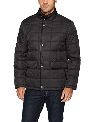 Cole Haan Signature Men's Box Quilt Down Jacket, Black, Large #TOP10