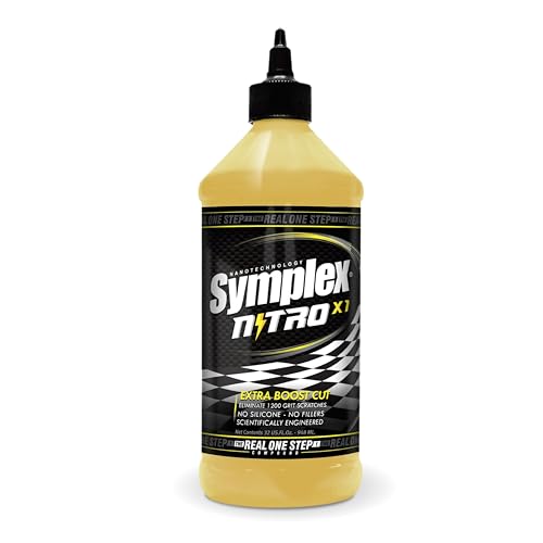 Pulimento Para Coche/Moto De Alto Corte, "Real One Step" 3 En 1. Reparador Arañazos Sin Silicona, Quita Rayones. No Mancha. Corte, Nivelación Y Sellado Con Alto Brillo (Nitro X1, 948, mililitro)