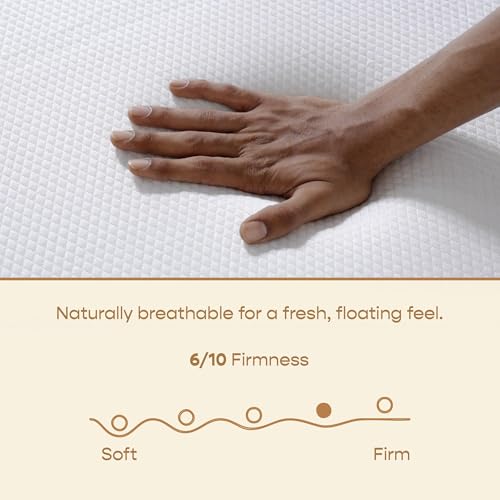 Image of SleepyCat Ultima Natural Latex Mattress - Medium Soft | eco-INSTITUT Certified - 100% Organic Latex | Washable Zipper Cover | (Small Size Bed, 84x36x10 Inches)