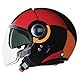 NOLAN HELMET N21 VISOR 06 BICROMO 350 M, Black/Red/Orange
