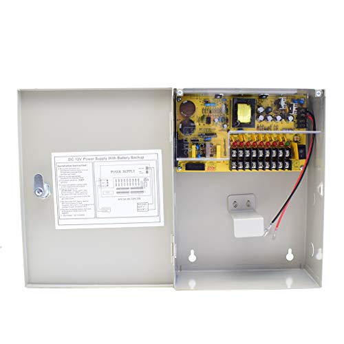 Scatola di Alimentazione 9 Canali 12V 10A Gruppi di Continuità UPS Batteria di Riserva...