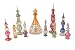 CraftsOfEgypt Egyptian Perfume Bottles Mix Collection a Set of 10 Hand Blown Decorative Pyrex Glass Vials