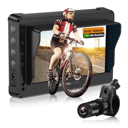 Bike Mirror Camera – 10-Hour 1080P Rear View...
