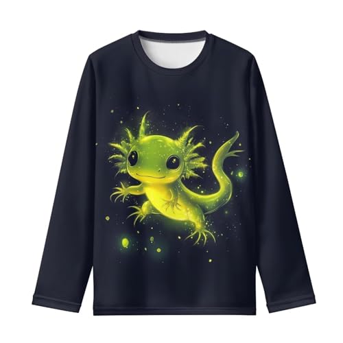 Image of Girls Long Sleeve Shirt with Cute Graphic Casual Pullover Tops 3-16Y