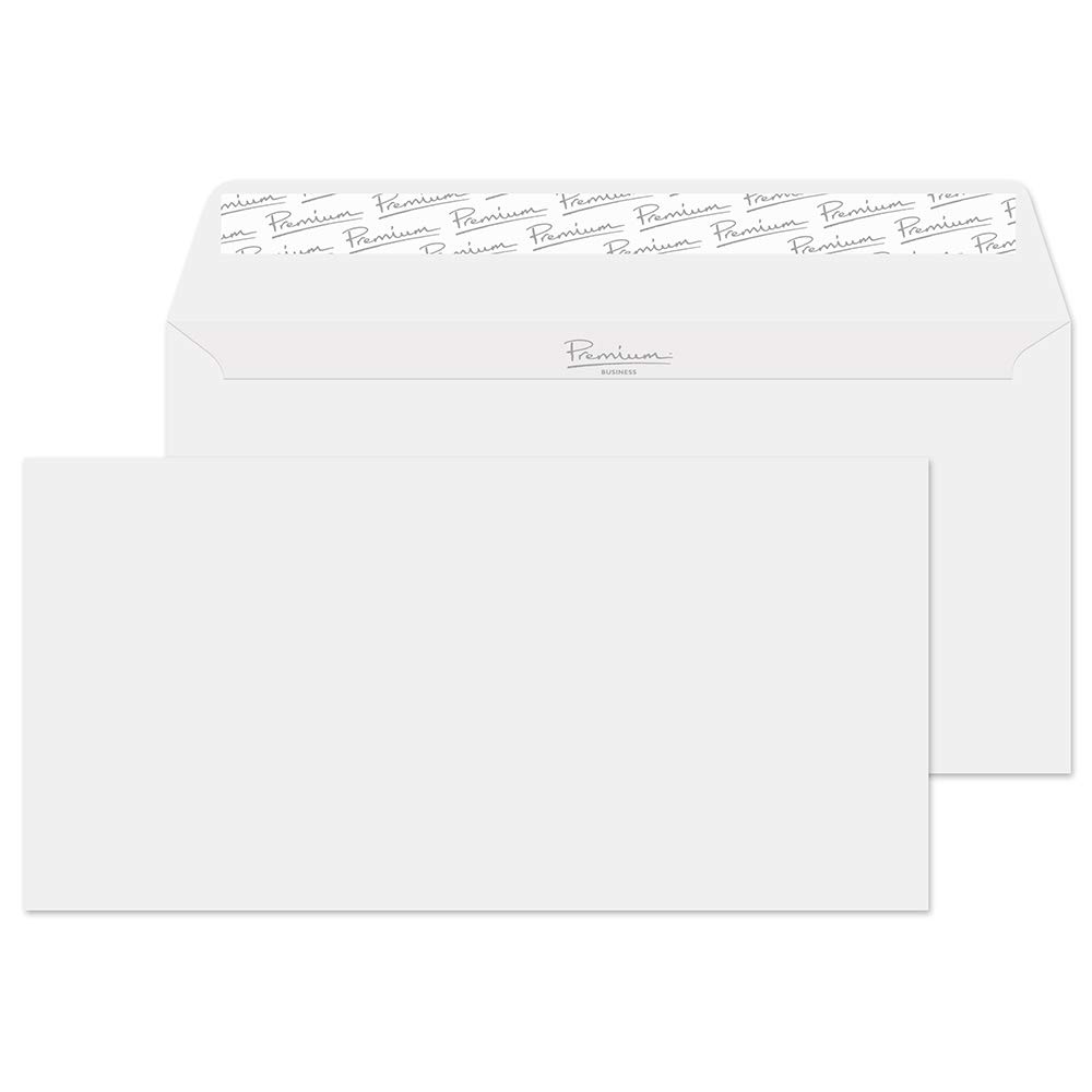 Blake Business | Briefumschläge DL (110 x 220 mm) | 50 Stück | 120 g/m² | FSC-zertifiziert | Ohne Fenster | Umschläge | fur Büro | Bürobedarf | weiß Briefumschläg/Kuvert (36255)