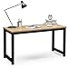 Tribesigns Computer Desk, 55 inch Large Office Desk Computer Table Study Writing Desk Workstation for Home Office, Light Walnut