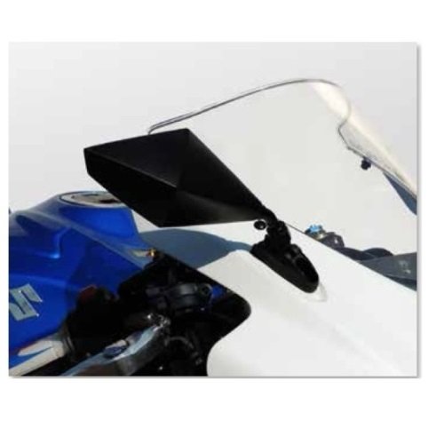 Specchietti Retrovisori Per Moto Custom - Cromo, Regolabili 360&deg; - Coppia DX+SX Con Adattatori