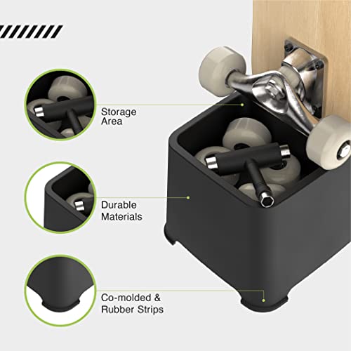 Parking Block Skateboard Holder | A Must-Have Skateboard Accessory | Gifts For Skateboarders | Display Mount & Stakeboard Storage Solution #TOP1