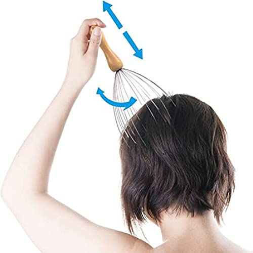 TaoQi Spinnenkopf-Massagegerät Mit 24 Klauen-Kopfhaut-Massagegeräten für Kopfkratzer für Tiefenentspannung, Haarstimulation und Stressabbau-Massage - Image 3