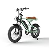 VoltVibe Fat Tire Electric Bike for Adults, Retro-Style E-Bike with Powerful Motor, Long Range Battery, Shimano Gears, Perfect for Urban Commuting & Off-Road Adventures