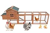 Chicken Coop Large Chicken house Outdoor Wooden Hutch Hen Duck Pet Rabbit Hutch Cage for 2-6 Chicken