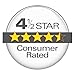Hamilton Beach Smooth Touch Electric Automatic Can Opener with Easy Push Down Lever, Eliminates Sharp Edges, Opens All Standard-Size and Pop-Top Cans, Extra Tall, Black and Chrome (76606AG)