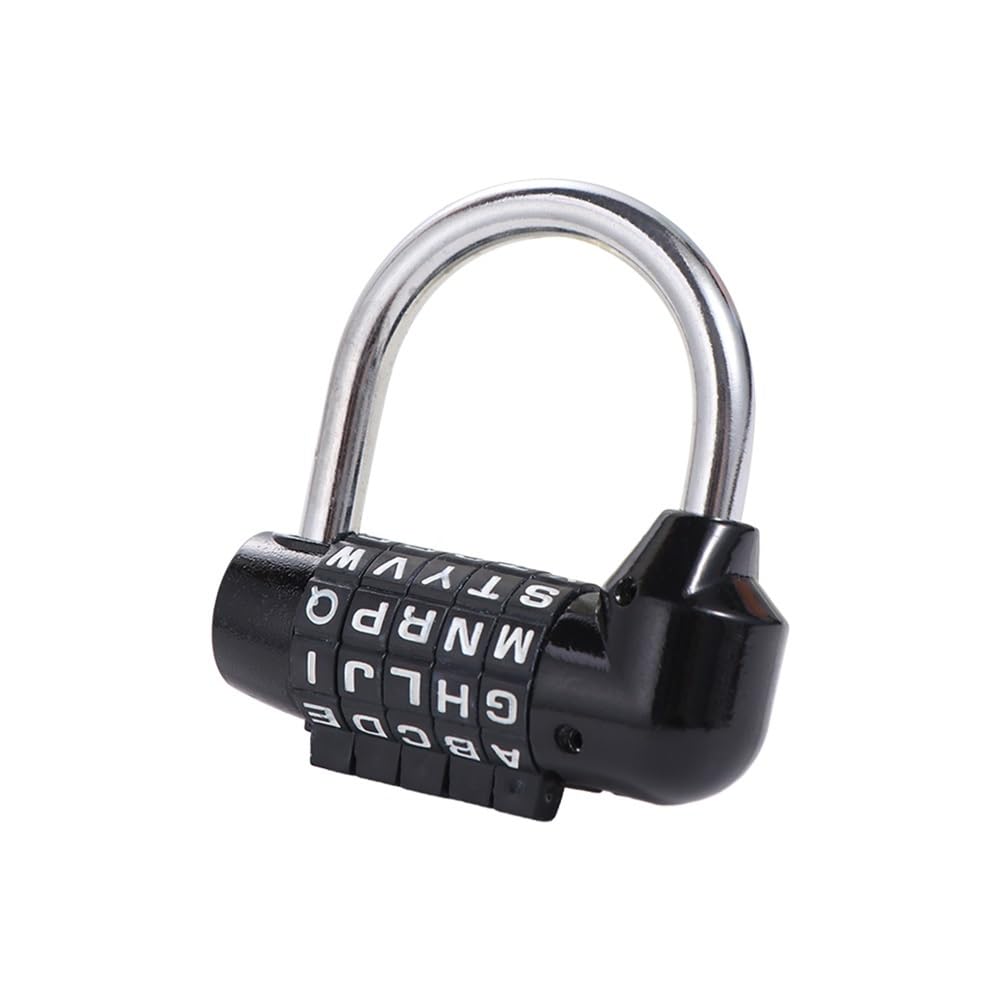 Suitcase Locks, Combination Padlock Zinc Alloy Code Changeable Digital Lock Multicolor(Black)