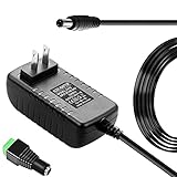 AC to DC Adapter 24V 1A 24W DC Power Supply Adapter AC 100V~240V to DC 24 Volt 1 Amp Converter 1000mA 800mA 600mA 400mA 200mA 5.5x2.1mm/2.5mm Plug