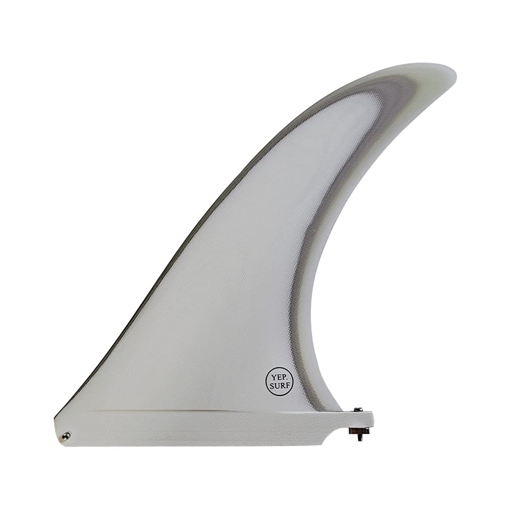 YEP.SURF Classic Surfboard Center Single Fin Multiple Colour Fiberglass Surfboard Fin - 7 Inch - 10.25 Inch