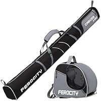 Skitas voor 1 paar ski's, 180 cm lang, voor ski's, skitransporttas in