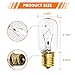 Belleone Light Bulb Fits for LG Microwave Oven - Compatible with LG Frigidaire Kenmore Whirlpool GE Over The Range Microwave, Dimmable 125V 30W E17 Base, Kitchen Night Light, Repalces 6912W1Z004B