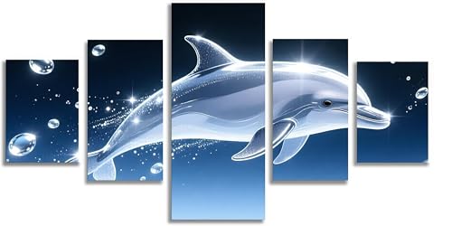 5D Diamond Painting Dauphin kit complet broderie diamant adulte grand format salon 300x150cm