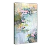 GLKISGFQ Póster de lienzo en lienzo con texto en inglés 'Calm Pastel', decoración de dormitorio, oficina, habitación, regalo, 24 x 36 pulgadas (60 x 90 cm)