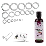 Vajraang Phimosis Stretching Rings Kit, Ring Removal Tool and User Manual | Includes 20 Graduated Rings | Fast Results | No-Side-Effects (with Phimosis Oil)