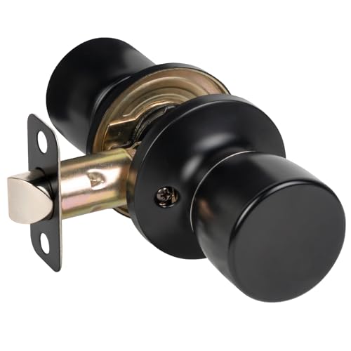 HOSOM Matte Black Passage Door Knob