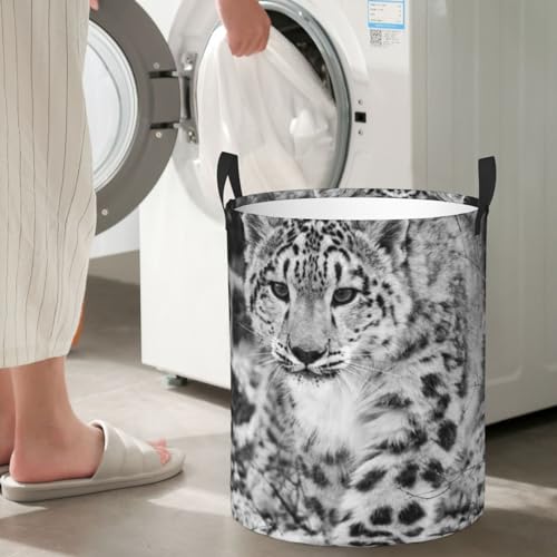 Grand panier à linge pliable léopard imperméable autonome pour dortoir - 6