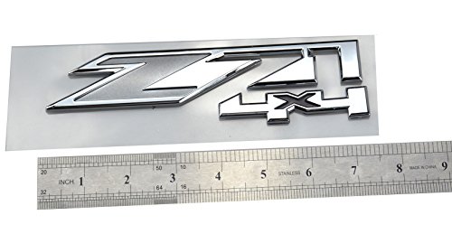 Aimoll 2Pcs Z71 4X4 Emblems For Gmc Chevy Silverado Sierra Tahoe Suburban New 1500 2500 3500 Decal (Chrome Grey) #TOP3