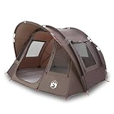 Qnhdfrt Angelzelt 2 Personen Campingzelt, 185T Polyester mit PU-Beschichtung, 330 x 315 x 176 cm, 5 Fenster, Glasfasergestänge, Aufbau, inklusive Tragetasche für Outdoor