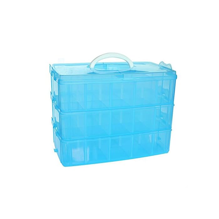 Buy Kamay's Extra Large 3 Tier Stackable Adjustable Compartment Slot