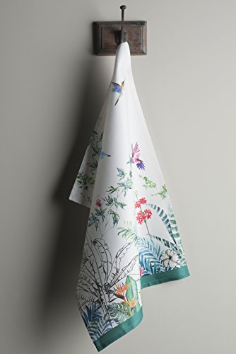 Maison D' Hermine Kitchen Towel 100% Cotton Set Of 3 Soft, Bar Towel, Multi-Purpose Dish Cloth For Gifts, Dining, Buffet Parties & Camping, Tropiques - Spring/Summer #TOP6