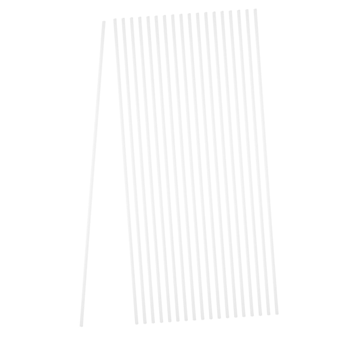 ARTIBETTER Sturdy Abs Square Tubing 20pcs Diy Project Supply Plastic Tube for Building