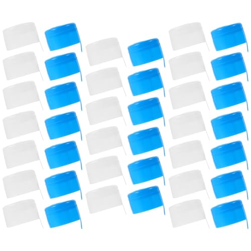 Anneome 40 piezas Tapas para Jarras de Agua Plástico Reutilizables Sellado Hermético Azules Blancas para Hogar