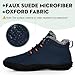 HiGropcore Hike Barefoot Boots Womens Mens Waterproof Fur Lined Winter Barefoot Shoes Minimalist Snow Boots Wide Toe Box Ankle Booties