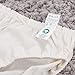 organicboom 100% Certified Organic Cotton Single Jersey Lightweight Girls Panties Briefs Ultra Soft Comfortable (Girl Beige 3Pack, 13-14Y)