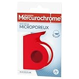 MERCUROCHROME - Sparadrap Microporeux Pansement Adhésif - 5 m x 2,5 cm - Spécial peaux s...