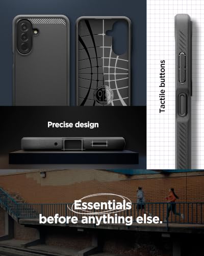 Image of Spigen Rugged Armor for Samsung Galaxy A27 5G / M47 5G / F70 Pro Case [Flexible] [Shockproof] Galaxy A27 5G / M47 5G / F70 Pro Back Cover | TPU - Matte Black