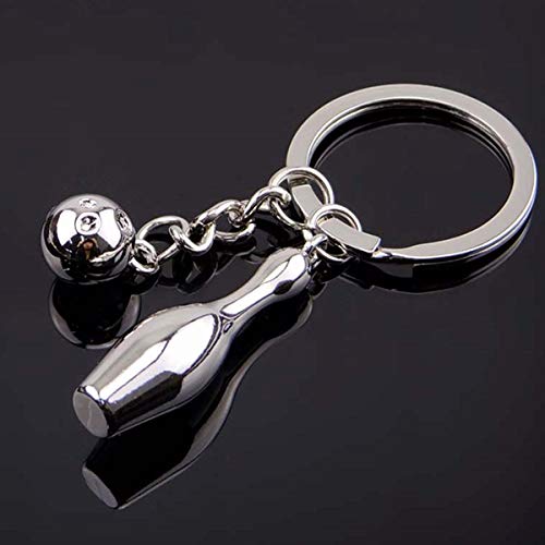 Image of COSTOYFUN Mini Cute Soccer Keychain Bowling Tennis Baseball Keychain for Men Women Boys Girls Gift