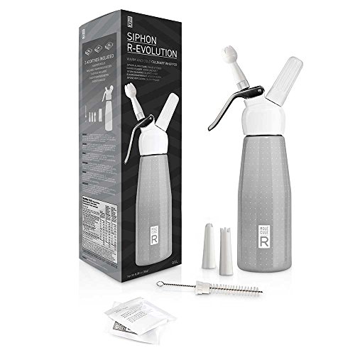 Molecule-R Siphon R-Evolution Culinary Whipper, Medium, White Molecule-R Siphon R-Evolution Culinary Whipper, Medium, White