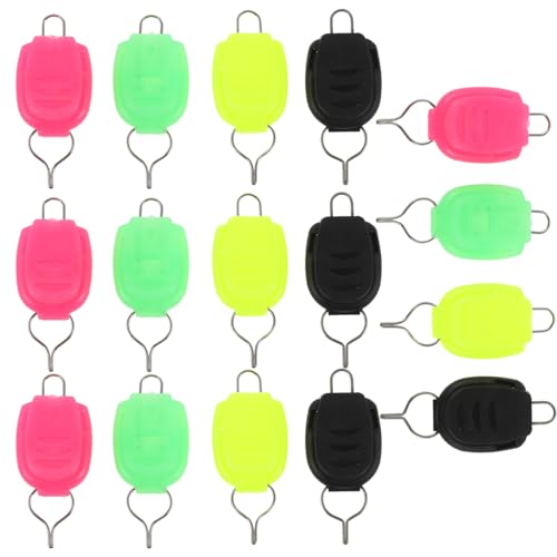 ARTSEWPLY 20Pcs Fishing Line Stopper Buckle Clips Durable Fishing Line Holder Accessories for Baitcasting Reels Portable and Easy to Use for Various Fishing Scenarios Includes