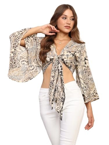 Image of KE KanhaExports Women Backless Tribal Top /Celtic Crop Top /Beach Wear /Goa Top - Pushkar Exports Quality - Multicolour Free Size