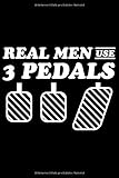 auto pedale wechseln  REAL MEN USE 3 PEDALS Auto Notizbuch: Notizbuch A5 dot grid 120 Seiten, Notizheft / Tagebuch / Reise Journal, perfektes Geschenk für E-Bike fahrer