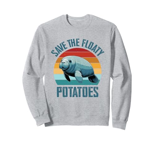 Manatee Save The Floaty Potatoes Sea Cow Funny Manatees �g���[�i�[