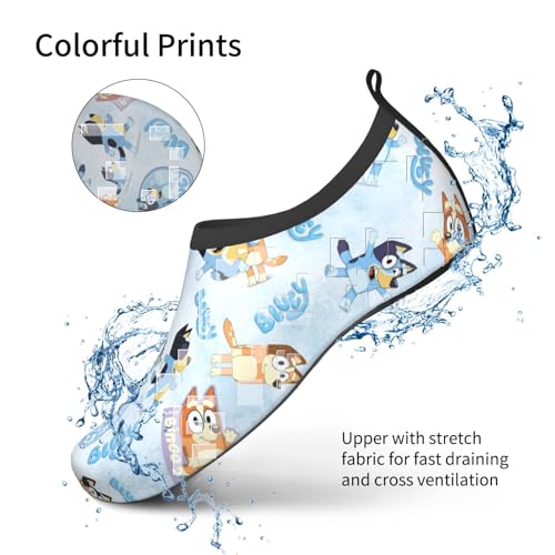 Water Shoes for Boy Girl Quick-Dry Aqua Socks Swim Beach Yuga Exercise Wear Sport Pool Camping Must Haves Youth Size4